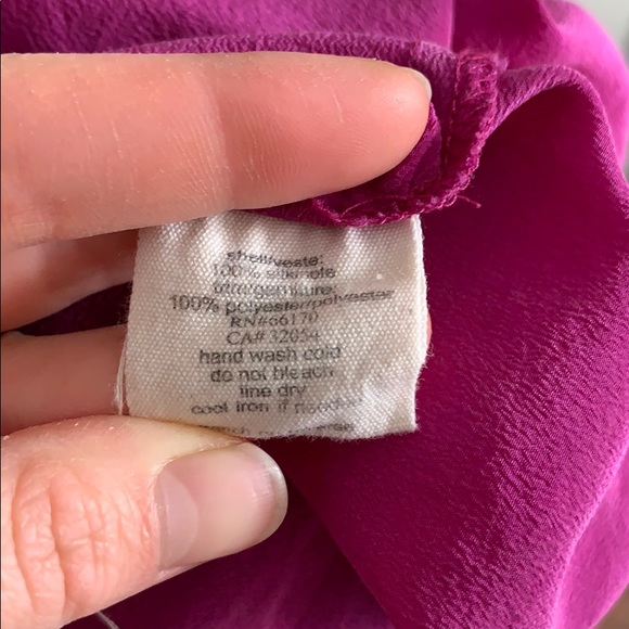 silence + noise front zipper MAGENTA tank. T back - Picture 4 of 6